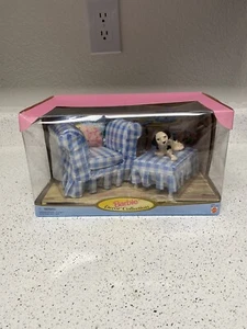 Vintage Barbie Decor Collection 20804 Dog Chair Blue 1998 Mattel - Picture 1 of 6