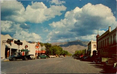 Vintage Postcard View Main Street Downtown Alamogordo New Mexico NM Texaco  4306 - Image 1 of 2