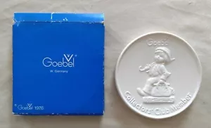 Medaglione vintage GOEBEL COLLECTOR CLUB SOCI 1976 con scatola originale - Foto 1 di 2