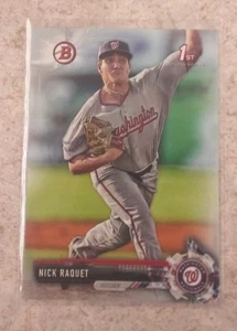 2017 Bowman Draft NICK RAQUET Silver 410/499 - Picture 1 of 1
