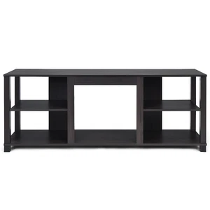 costway 2-Tier TV Stand Storage Cabinet Console Adjustable Shelf Room UP TO 65" - Picture 1 of 6