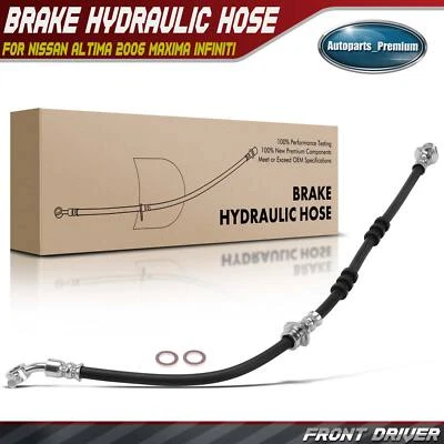 Manguera hidráulica de freno delantero izquierdo para Nissan Altima 2006 Máxima INFINITI I30 I35 Foto 1 de 4