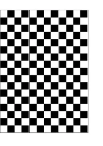 BLACK & WHITE CHECK PATTERN EDIBLE CAKE STRIPS | CAKE RIBBON - Picture 1 of 1