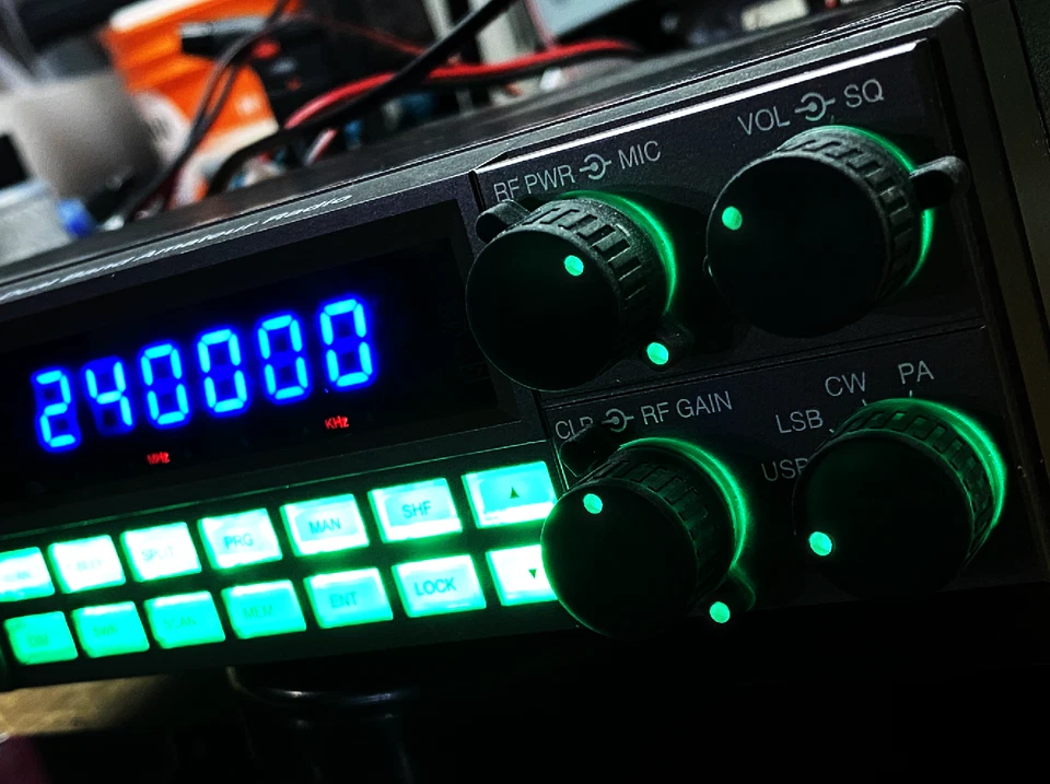 Kit knobs with light spot RCI-2950 RCI-2970 - Lafayette - Superstar - Ranger - Photo 1/2