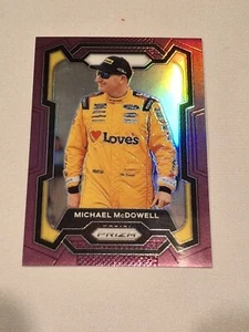 2024 Panini Prizm Racing Michael McDowell #24 Purple 19/99 - Picture 1 of 2