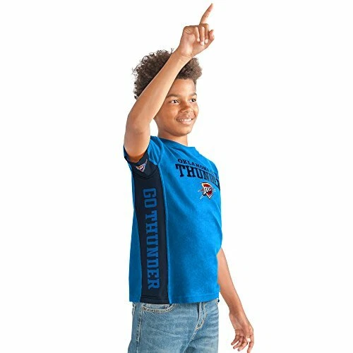 G-III Sports NBA Oklahoma City Thunder Youth Boys Side bar Short Sleeve Top, ... - Image 1 of 1