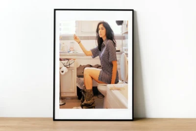 Sarah Silverman on Toilet Poster Print-Funny Bathroom Art-595 - Image 1 of 4