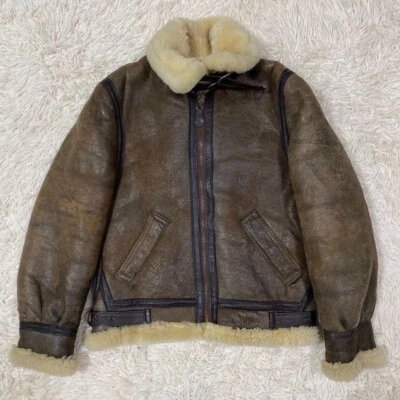 Schott  Type B-3  Flight  Mouton Leather  Jacket  Size 36   Made in USA - Image 1 of 4