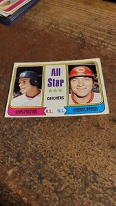 1974 Topps Baseball All Star Catchers Fisk/Bench #331 - Picture 1 of 3