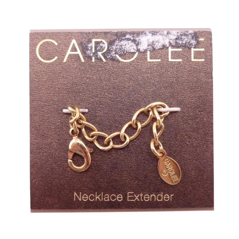 Extensor de collar de eslabones Carolee 2" dorado NUEVO Foto 1 de 1