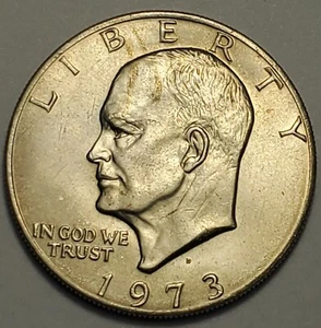 #2 Business Uncirculated++ Nicer Low Mintage 1973 D Eisenhower Dollar - Picture 1 of 2