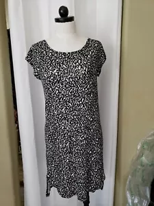 Nicole By Nicole Miller Womens Nightgown Small Black White New Reg $54. Soft. - Picture 1 of 5