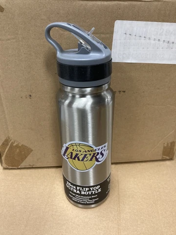 Los Angeles Lakers NBA 25oz Single Wall Stainless Steel Flip Top Water Bottle Cover