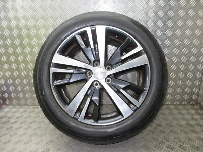 2018 PEUGEOT 3008 GT LINE 1.6 BHZ 5 STUD 18'' ALLOY WHEEL & TYRE 225/55R18 - Image 1 of 4