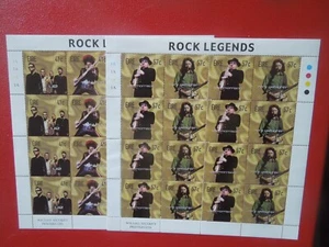 G6221 IRLANDA 2002 ROCK LEGENDS 2 X HOJAS M/S DE 16 MNH ESCASO - Imagen 1 de 2