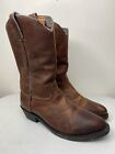 Guide Gear Brown Leather Cowboy Western Work Boots Mens Sz 9.5m Read