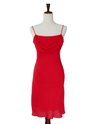 Vestido sin Mangas Capucha Roja Y2K Jump 9/10 Baile de graduación HOCO Cóctel Capricho Años 90 Hada De Colección Foto 1 de 4