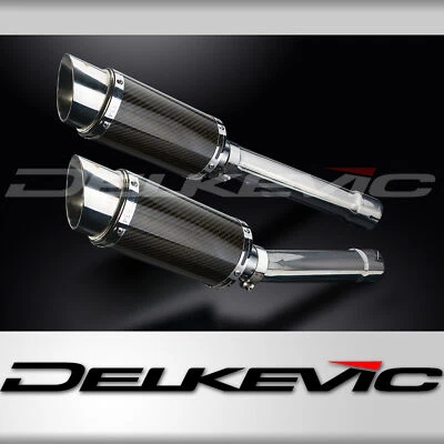 Kit silenciador escape carbono redondo 8" Slip On Honda CBR1100XX Blackbird 1996-2009 Foto 1 de 4