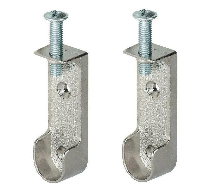 Schrankrohrlager oval Schrankrohrhalter Stahl Kleiderstangenhalter 30x15