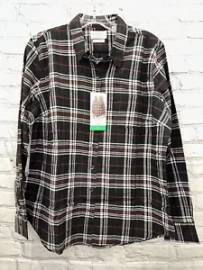 Weatherproof Vintage Women’s Flannel Shirt. Black, Large, Button-Down, Stretch - Picture 1 of 8
