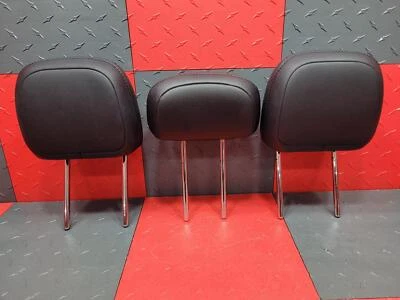 Jeep Compass 2017-2022 juego de 3 asientos traseros segunda fila reposacabezas de cuero negro Foto 1 de 4