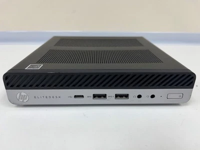 HP ELITEDESK 705 G4 Mini-PC AMD Ryzen 5 Pro 2400G 16GB/ 256GB NVME Wifi inc PSU - Image 1 of 3