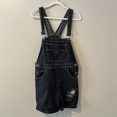 Pantalones Cortos De Colección Denim Negros Gris Bordados Y2K Niño Core Grunge Gótico Años 90 Foto 1 de 4