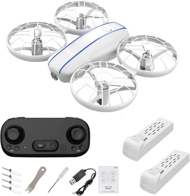 Mini Drone LED RC para Niños 360° Altitud Abatible Mantener Modo Sin Cabeza 2 Baterías - Imagen 1 de 4