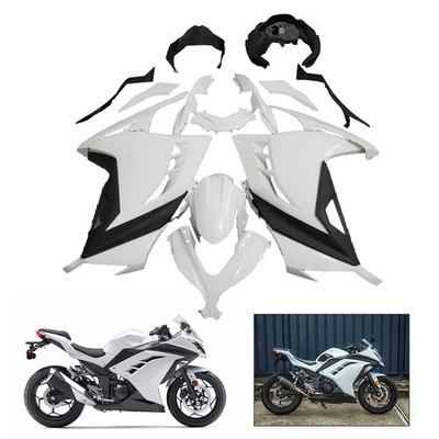 Unpainted Bodywork Fairing Kit Fairings Fit For Kawasaki NINJA 300 2013-2017 - Image 1 of 4