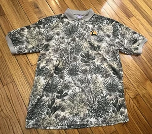 Game Guard South Texas Camo Pullover Polo Shirt Men's Large Polyester - Picture 1 of 14