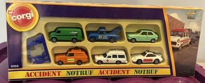 Corgi Juniors 3103 Juego de Regalo Accidente. Foto 1 de 4