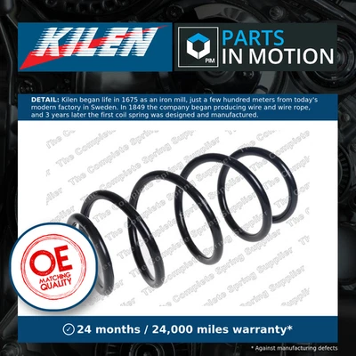 Coil Spring fits VAUXHALL CORSAVAN E 1.3D Front 2014 on Suspension Kilen 312650 - Image 1 of 4