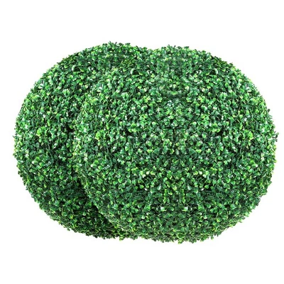 Bola verde topiaria artificial VEVOR 16" plantas falsas decoración interior exterior Foto 1 de 4