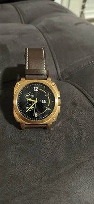 Reloj Civil Brigade By Egard Rose Edición Limitada Dorado Con Correa De Cuero Marrón Foto 1 de 4