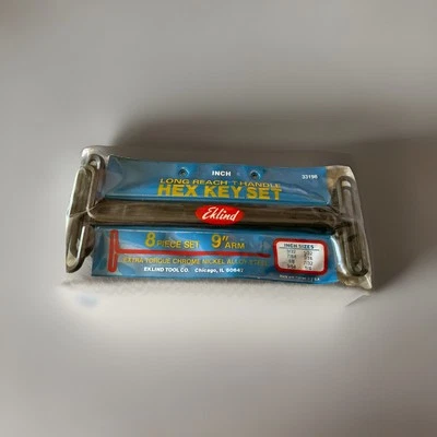 EKLIND HEX KEY SET,EXTRA LONG REACH T HANDLE 8 PIECE SET 9’’ ARM 33189 - Image 1 of 4