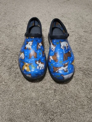 Sloggers Women's Size 8 Blue Waterproof  Clogs Garden Rain Shoes Great Condition - Image 1 of 4