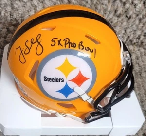 Signes GREG LLOYD "5X Pro Bowl" Pittsburgh Steelers Mini Helmet JSA Witness Holo - Picture 1 of 2