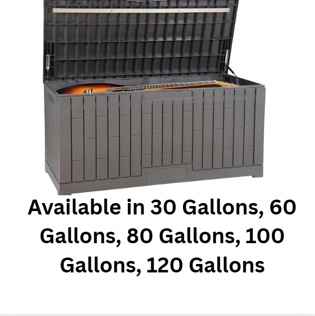 BLENDANDBUY Outdoor Storage Box Waterproof Deck Box for Garden Tools Patio Cushions and Pool