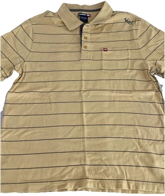 Camisa polo a rayas Tony Hawk para hombre 100 % algodón grande Foto 1 de 4