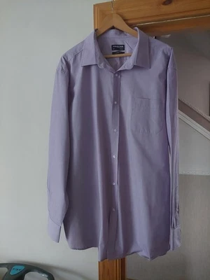 MENS   SHIRT - SIZE 19" COLLAR - DEBENHAMS  - PIT TO PIT 28" - NEW - Image 1 of 3