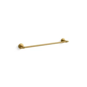 KOHLER Torrington 24 inch Wall Mounted Towel Bar Vibrant Brushed Moderne Brass - Picture 1 of 5