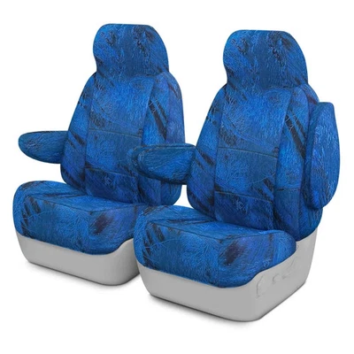 For Toyota Land Cruiser 91-92 Seat Cover Realtree Fishing 1st Row Camo Dark Blue - Image 1 of 4