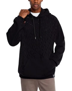 Versace Jeans Couture Cotton Fleece Woven Design Hoodie size XS - Picture 1 of 4