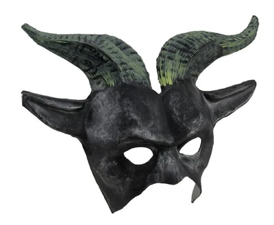 Scratch & Dent Long Horned Hades Half Face Mask - Image 1 of 4
