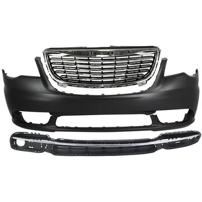 Grille Assembly Kit For 2011-2016 Chrysler Town & Country Chrome Shell Foto 1 de 4