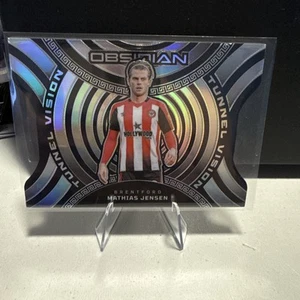 2023-24 Panini Obsidian Soccer Mathias Jensen Brentford Tunnel Vision /120 - Picture 1 of 5