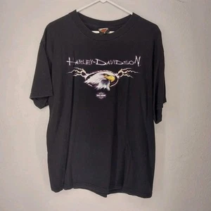 Vintage 2002 Harley-Davidson Kenosha WI Black T Shirt Size XL - Picture 1 of 6