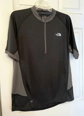 Camiseta deportiva de ciclismo The North Face para hombre mediana negra gris VaporWick ligera Foto 1 de 4