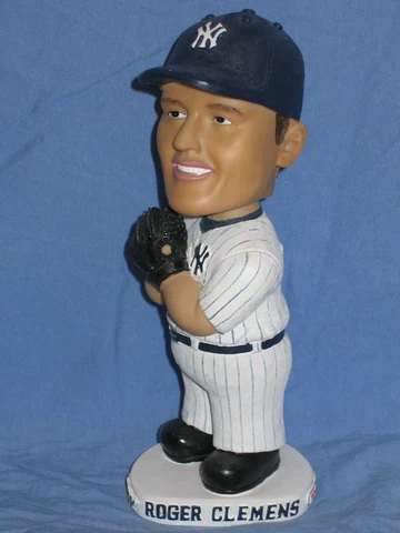Roger Clemens New York Yankees Bobblehead Bobble Figurine Pitcher NIB SGA 2002 Cover