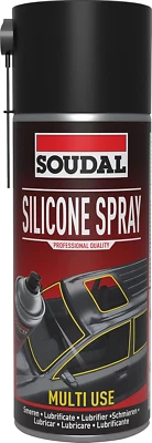 Soudal SILICONE SPRAY Lubrificante protettivo trasparente antiadesivo 400 ML